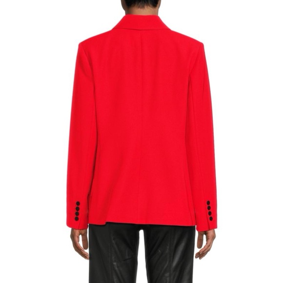 Elie Tahari | The Sylvie Single Button Blazer in Cayenne - Picture 3 of 13